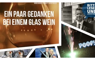 Monatsgedanken bei einem Glas Wein