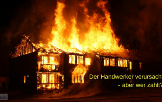 Feuer durch Handwerker